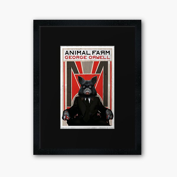 Animal Farm by George Orwell Framed Art Print