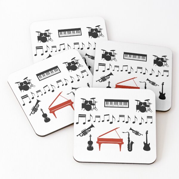 Item preview, Music in Black & White with RED designed and sold by montaque8.