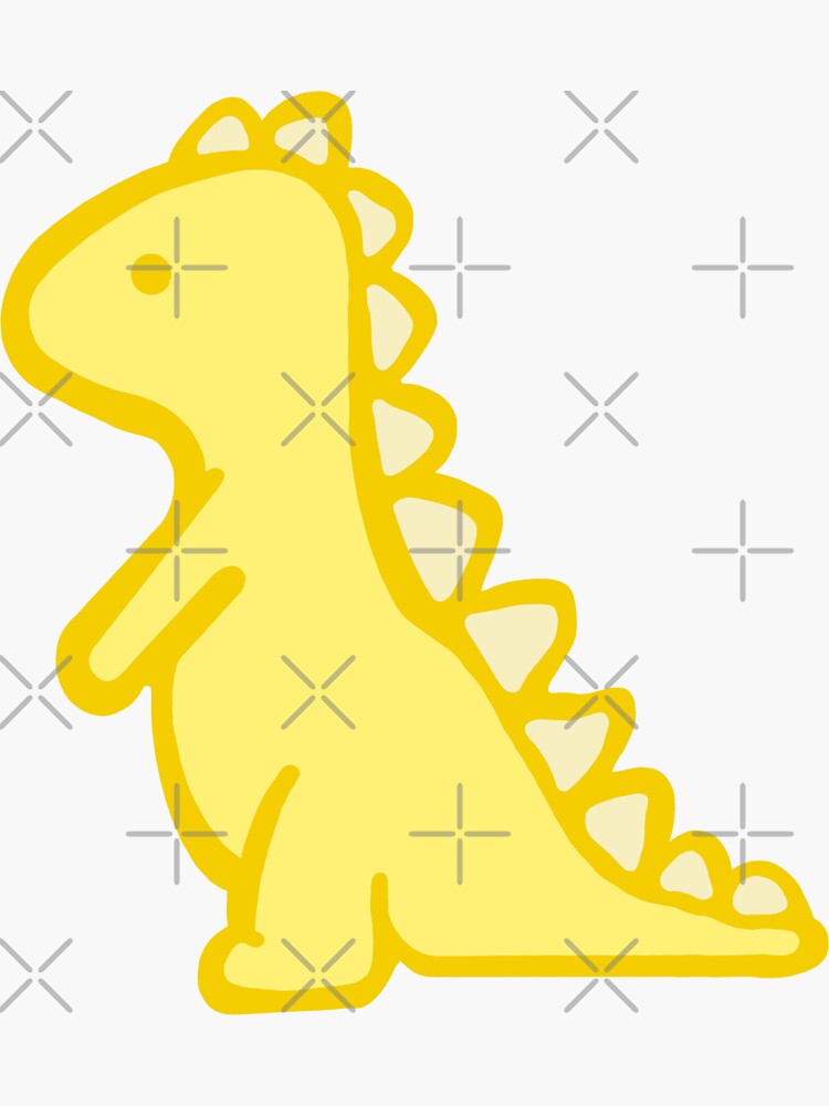 cute yellow dino