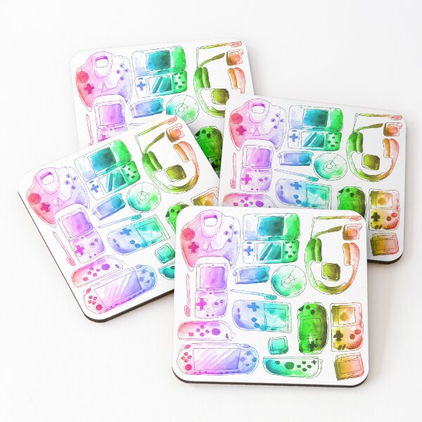Item preview, Rainbow video Game Toys 2 - Pattern designed and sold by Stroke of JaSmine.
