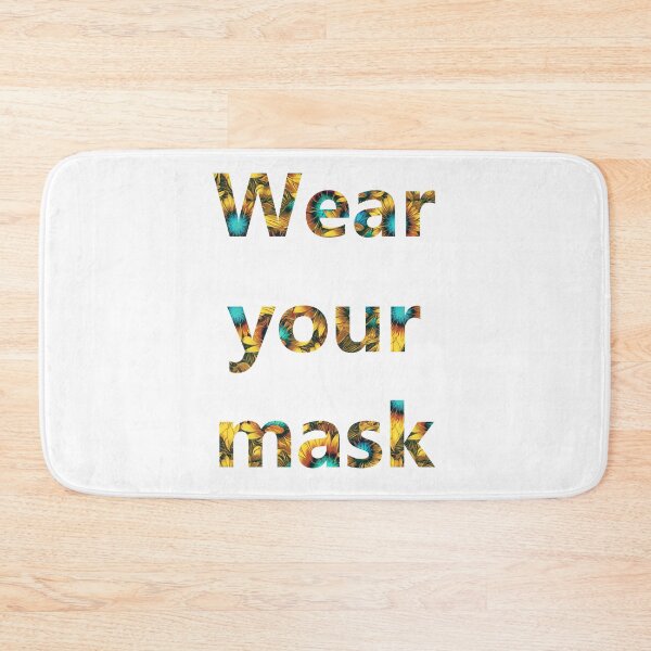 Item preview, Wear your mask - Yellow Floral  designed and sold by mikaylawiser.