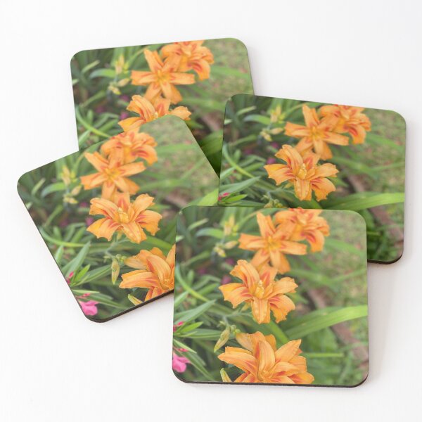 Item preview, Row of Orange Day Lilies designed and sold by Bradford Adams.