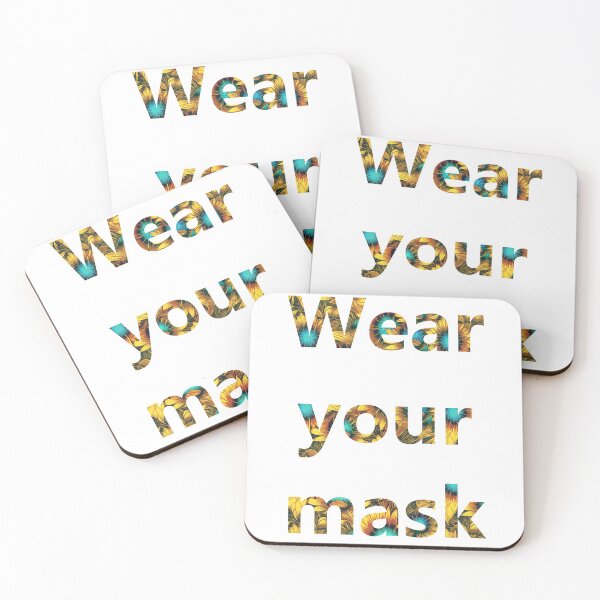 Item preview, Wear your mask - Yellow Floral  designed and sold by mikaylawiser.