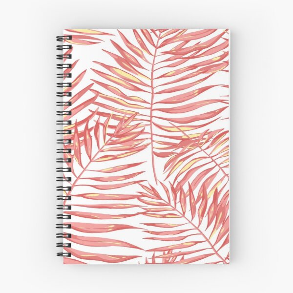 Item preview, Coral tropical leaf pattern designed and sold by MLD112.