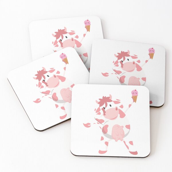 Item preview, Strawberry Cow Dabbing With a Strawberry Ice Cream Cone designed and sold by artdesignforyou.