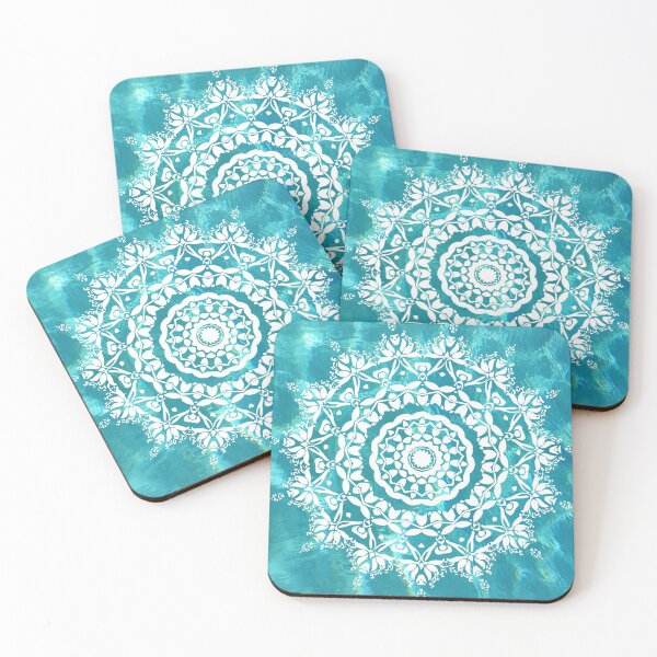 Item preview, Turquoise Water Mandala designed and sold by Julie Erin Designs.