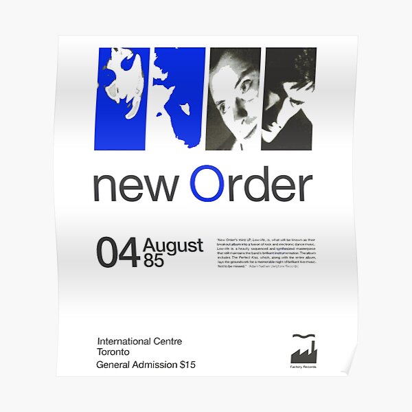 New Order Posters Redbubble