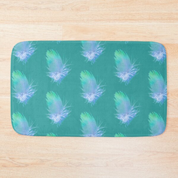 Item preview, Fluffy Green & Aqua Parrot Feather designed and sold by FigTreeMagick.