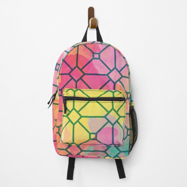 Item preview, Geometry Pattern with Splashes of Cute Colored Paints designed and sold by diankamal.