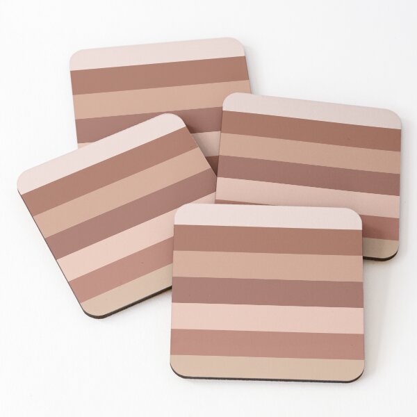 Item preview, Neapolitan Ice Cream Striped Blush Pink Pattern Design  designed and sold by designbycheyney.