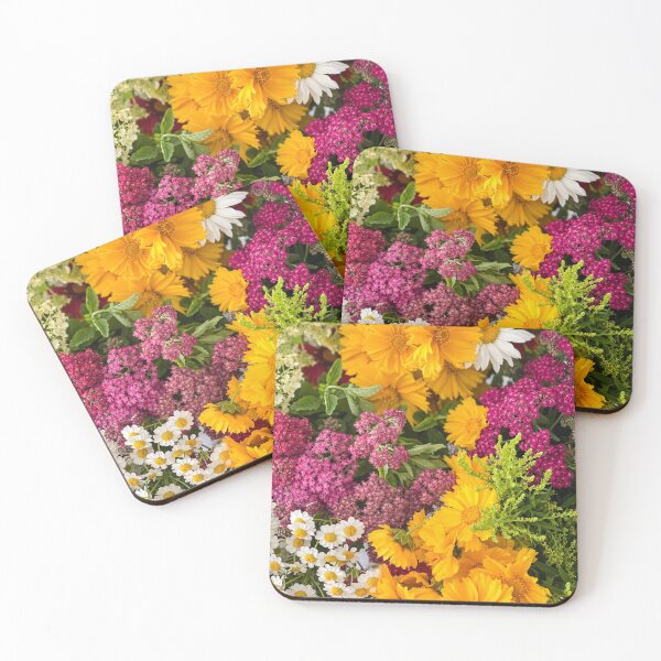 Item preview, Blooming Pink & Yellow Flowers designed and sold by newburyboutique.