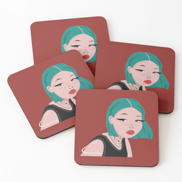 Item preview, beabadoobee art - blue hair designed and sold by carolyn-castro.