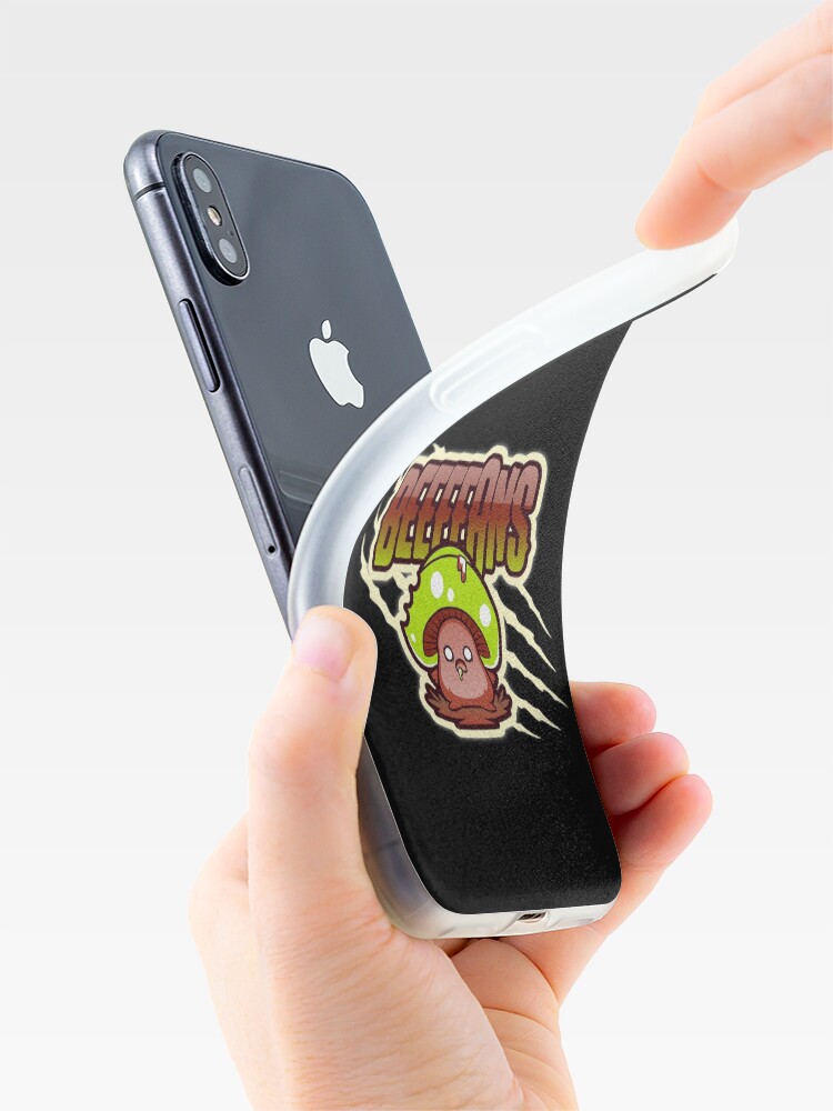 Alternate view of Beeeeans Vegan Zombie Mushroom iPhone Case