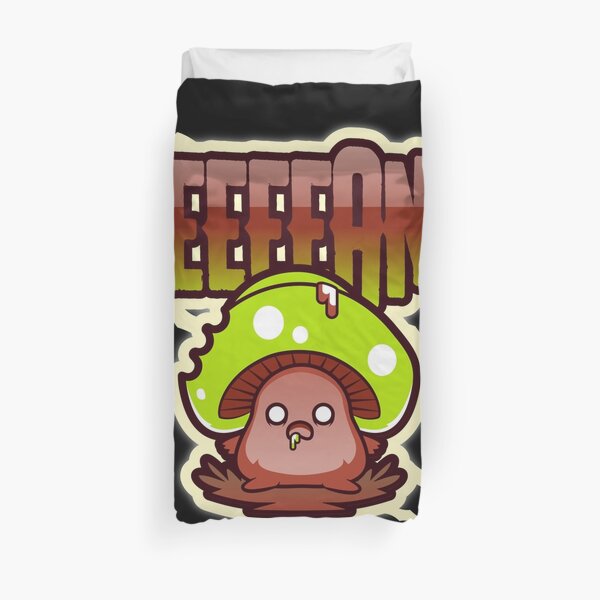 Beeeeans Vegan Zombie Mushroom Duvet Cover