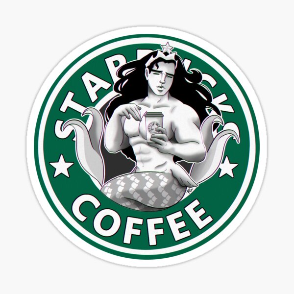 10x LOT Starbucks Coffee Stickers Round Logo Mermaid Siren