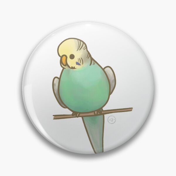 Item preview, cute budgie designed and sold by birbify.
