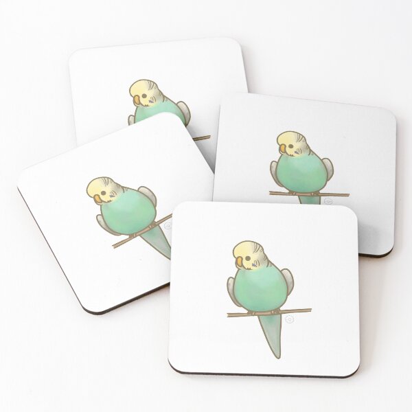 Item preview, cute budgie designed and sold by birbify.