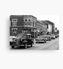Antique Car Parade Canvas Print