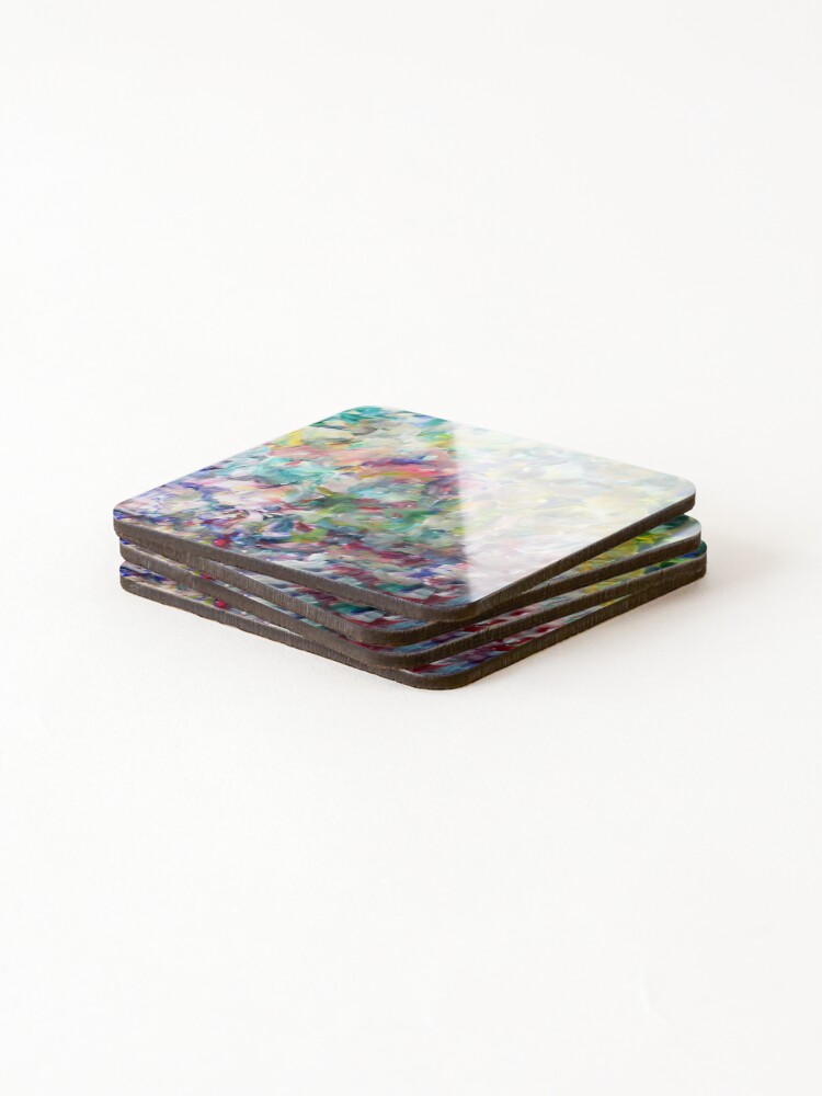 Thumbnail 4 of 5, Coasters (Set of 4), Early Spring designed and sold by ARTESANAstudios.