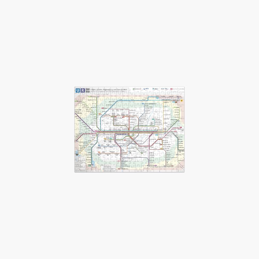 MVV Munich München Netzplan Jigsaw Puzzle