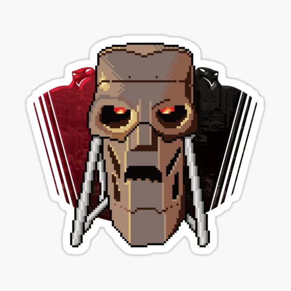 "8-bit" ABC Robot Seal (RRP185) Sticker