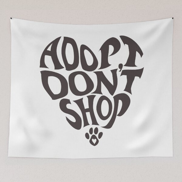 Item preview, Adopt Don't Shop (Version 1) designed and sold by melissamakes.