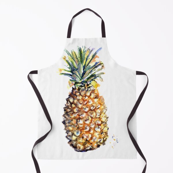 Aperçu de l'œuvre Illustration aquarelle de fruits tropicaux Ananas créée et vendue par Zavyalova-art.