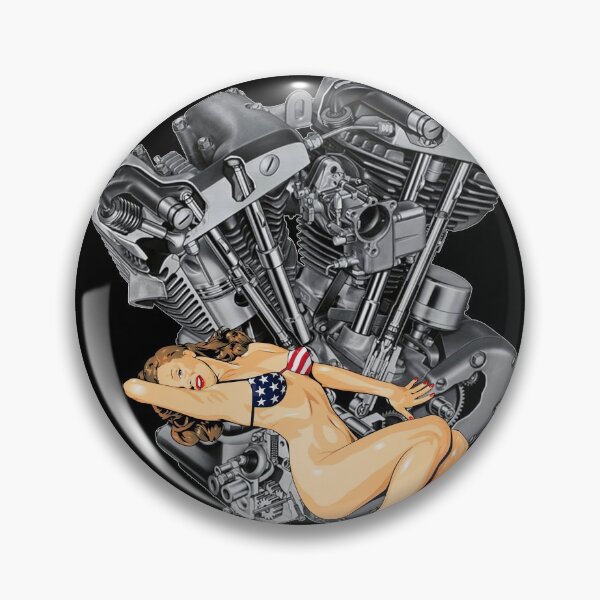 Item preview, Vintage HD Motorcycle VTwin ShovelHead Engine USA Bikini  designed and sold by TheDirtyGringo.
