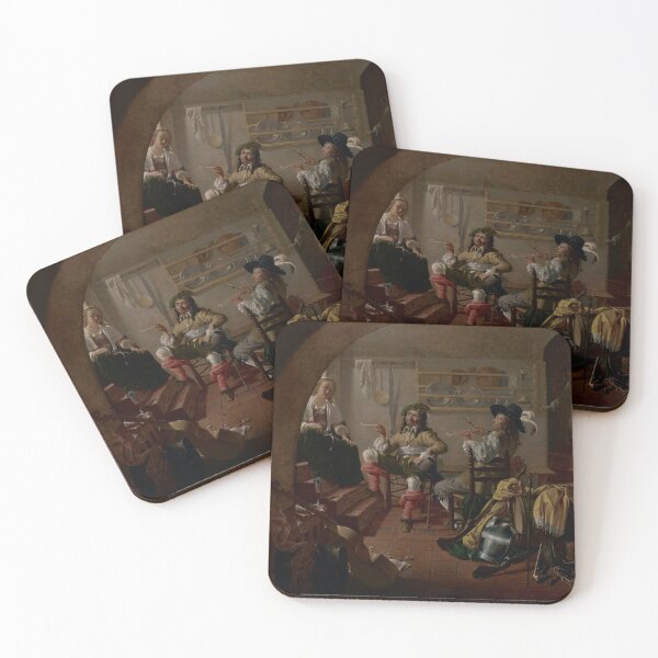 Item preview, Interior with Soldiers and Women - Jacob Duck designed and sold by themasters.