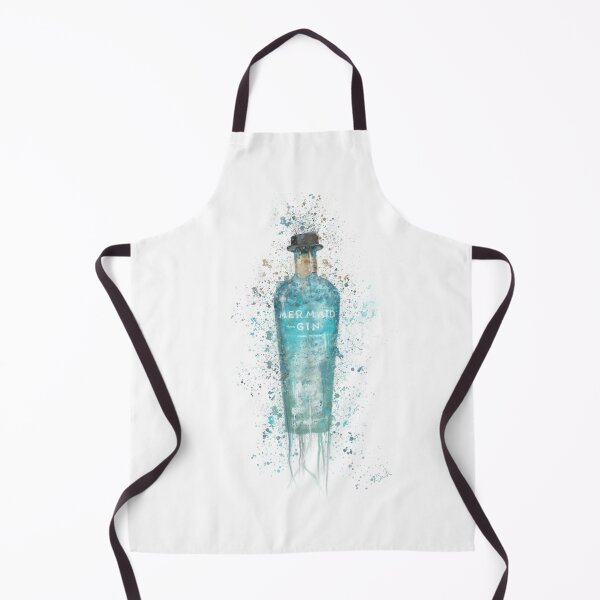 Item preview, Mermaid Gin Bottle Splatter Print designed and sold by Pics-squiggles.