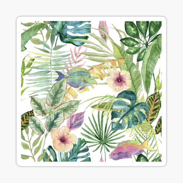 Enchanted tropical forest Sticker