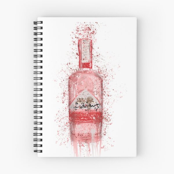 Item preview, Rhubarb Gin Bottle Splatter Print designed and sold by Pics-squiggles.