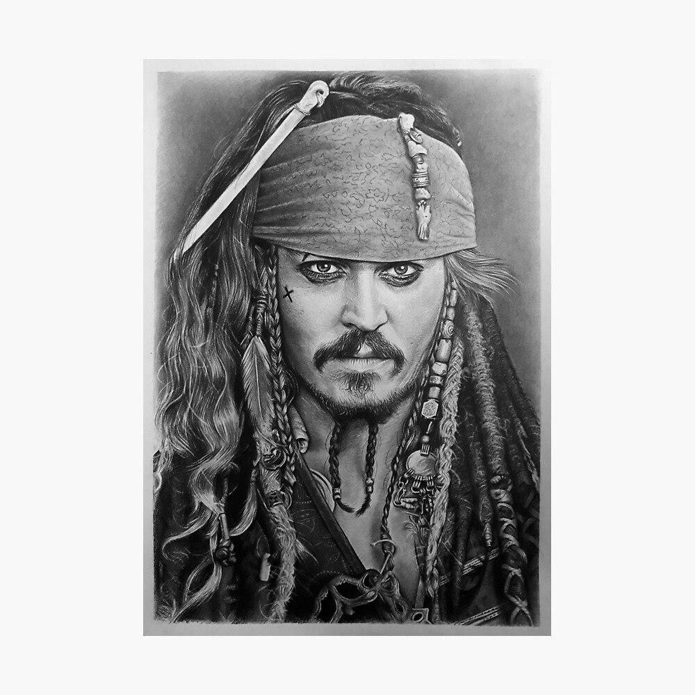 Pirates of the Caribbean Pencil Drawing  Steemit