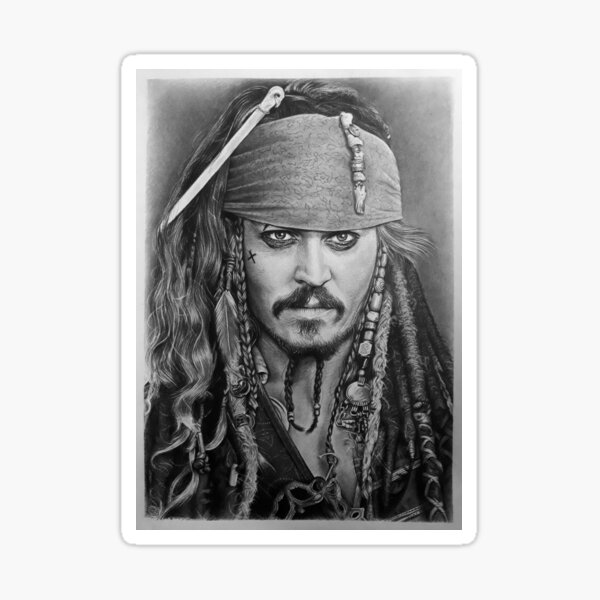 Jack Sparrow Portrait Tattoo Idea