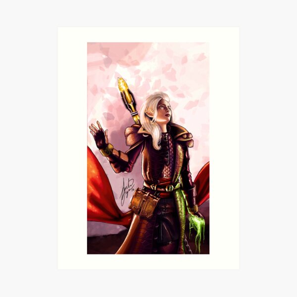 Aspen the dalish mage Art Print