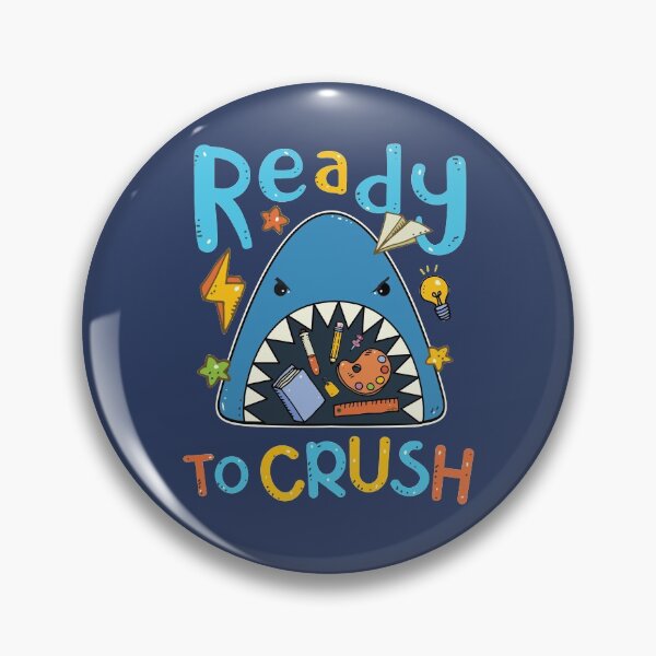 Item preview, School Shark Ready to Crush designed and sold by GrimButterfly.