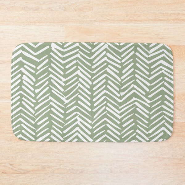 Item preview, Boho Herringbone Pattern, Sage Green and White  designed and sold by meggydesigns.