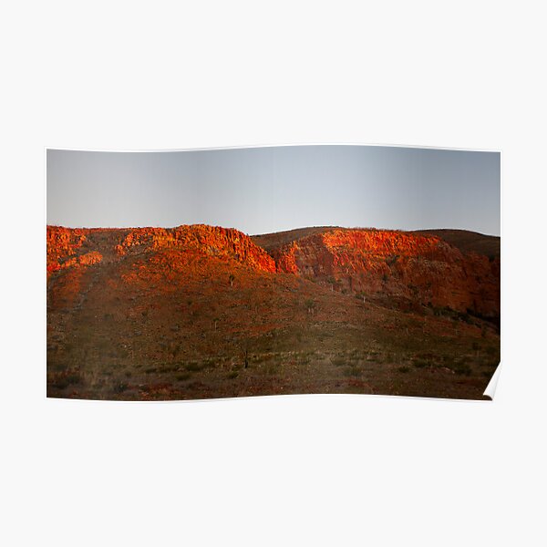 Escarpment at Sunrise Poster