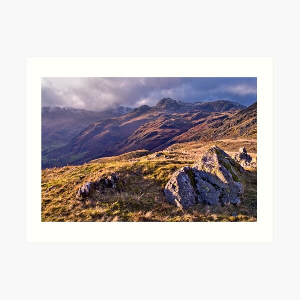Langdale Light, Great Langdale - The Lake District Art Print