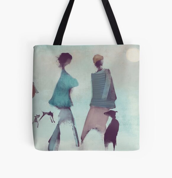Moonset All Over Print Tote Bag