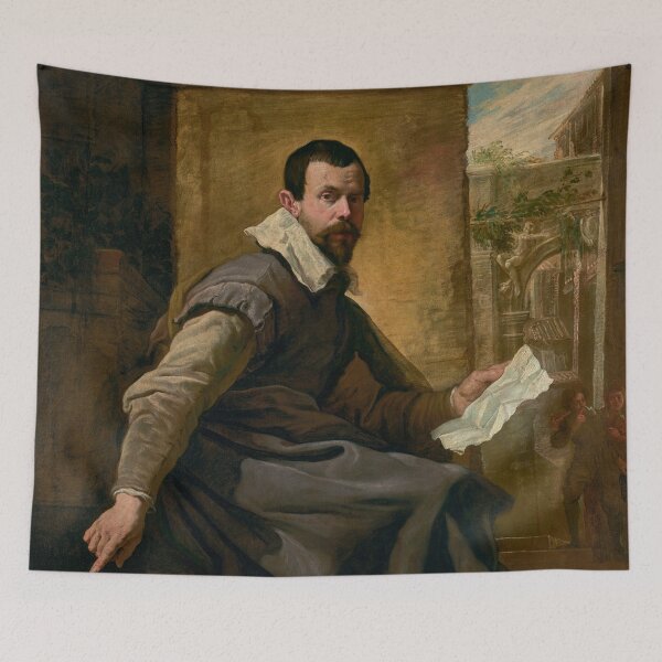 Item preview, Portrait of a Man with a Sheet of Music - Domenico Fetti designed and sold by themasters.
