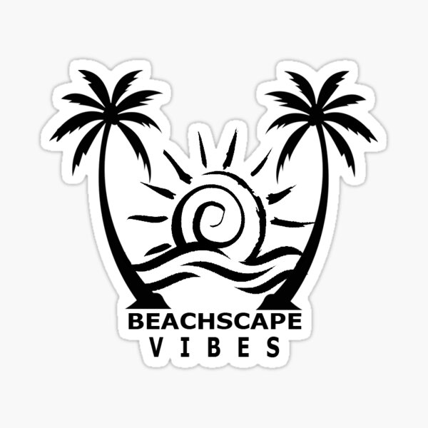 Beachscape Vibes Sticker