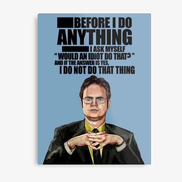 The Office - Dwight K. Schrute Metal Print