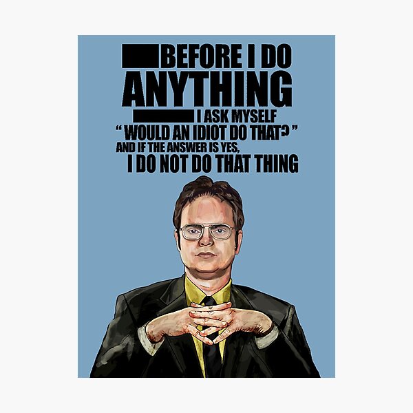 Das Büro - Dwight K. Schrute Fotodruck