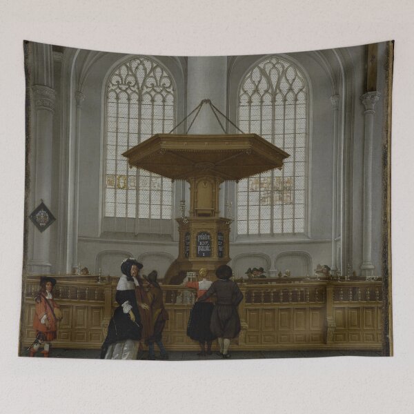 Item preview, Interior of the Laurenskerk at Rotterdam - Anthonie De Lorme, with figures attributed to Ludolf de Jongh designed and sold by themasters.