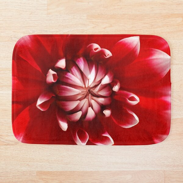 Item preview, Delight Red White Dahlia designed and sold by Joy Watson - Natural Light Photography .