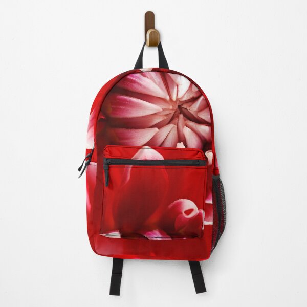 Item preview, Delight Red White Dahlia designed and sold by Joy Watson - Natural Light Photography .