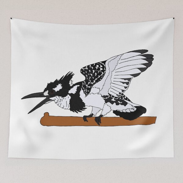 Item preview, Pied Kingfisher designed and sold by nolessjess.