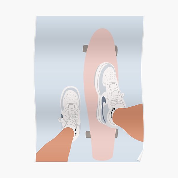 blue AF1's Poster