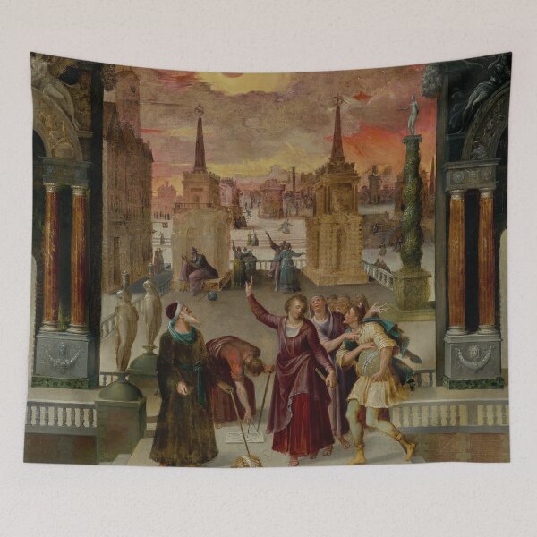 Item preview, Dionysius the Areopagite Converting the Pagan Philosophers - Antoine Caron designed and sold by themasters.